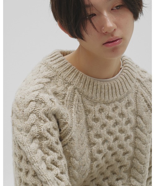 ニット セーター Cable Over Knit レディースの画像