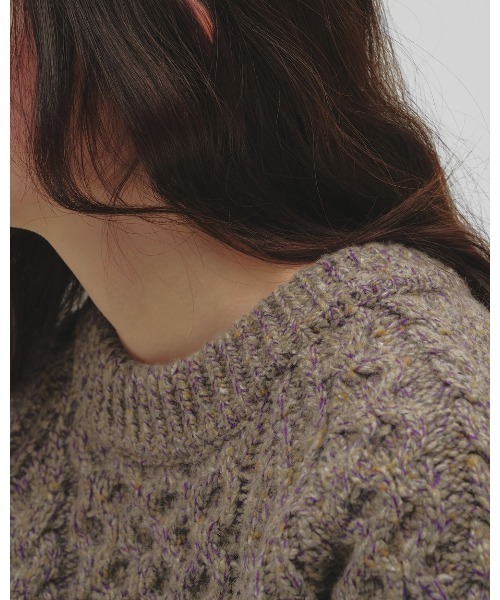 ニット セーター Cable Over Knit レディースの画像
