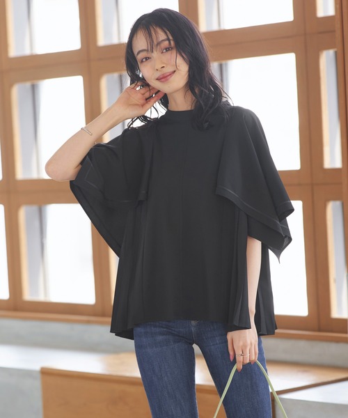 「RUIRUE BOUTIQUE」 半袖ブラウス LL グレー レディース_画像8