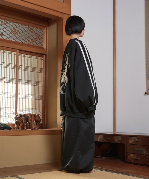 「狐独」 スラックス MEDIUM グレー メンズ_画像9