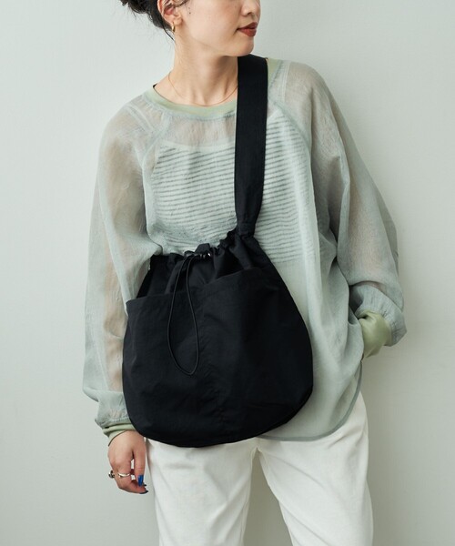 「FREAK'S STORE」 ショルダーバッグ ONE SIZE ブラック レディース_画像2