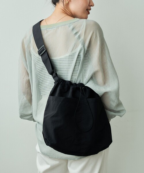 「FREAK'S STORE」 ショルダーバッグ ONE SIZE ブラック レディース_画像3
