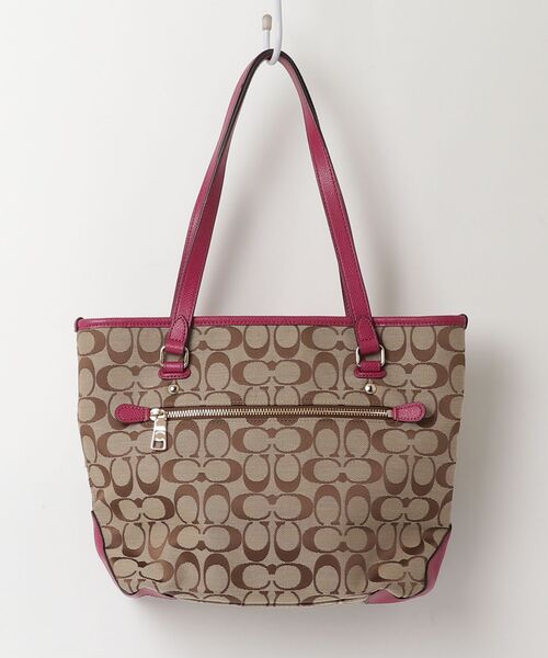 COACH コーチ トートバッグ シグネチャー ブラウン COACH（コーチ） シグネチャー トートバッグ - ブラウン レディース