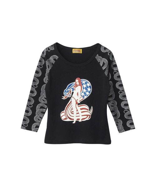 HYSTERIC GLAMOUR（ヒステリックグラマー） tシャツ COBRA 七分袖チビT