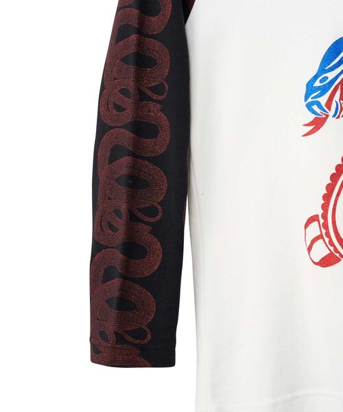 HYSTERIC GLAMOUR（ヒステリックグラマー） tシャツ COBRA 七分袖チビT
