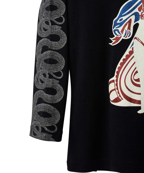 HYSTERIC GLAMOUR（ヒステリックグラマー） tシャツ COBRA 七分袖チビT