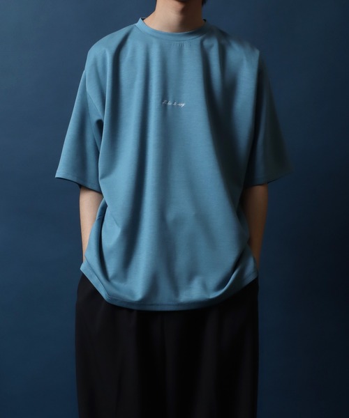「ANPAS」 「NAIVEMAGIC」半袖Tシャツ L ブルーグリーン メンズ_画像3