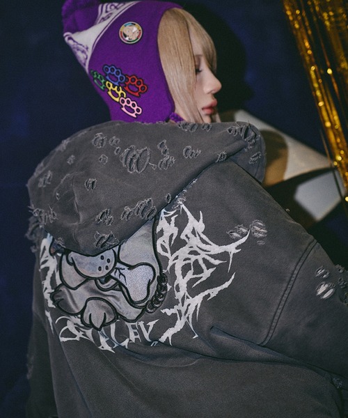 GALFY（ガルフィー） パーカー 「GALFY/ガルフィー」大ダメージ