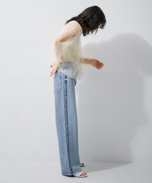「NEEDBY heritage」 デニムパンツ 25 ブルー レディース_画像5