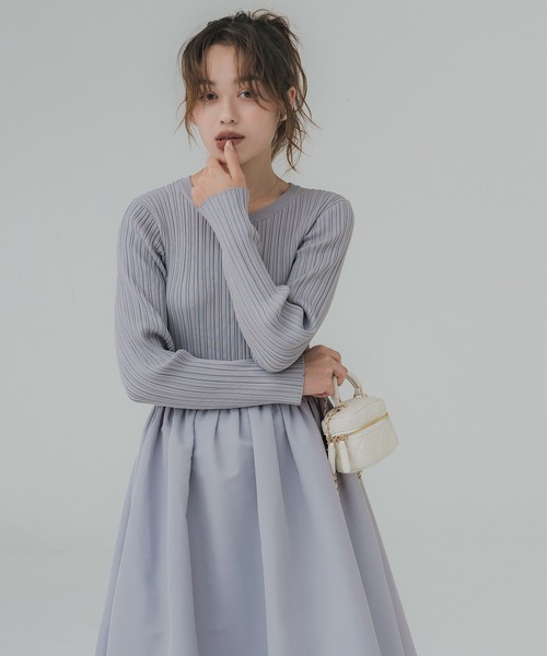 「coca（coca）」 ドッキングワンピース M チャコール レディース_画像4