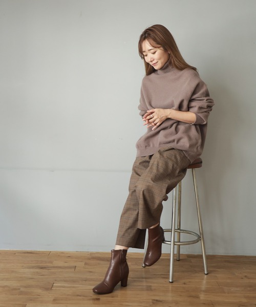 SESTO（セスト） ブーツ スクエアトゥストレッチショートブーツ