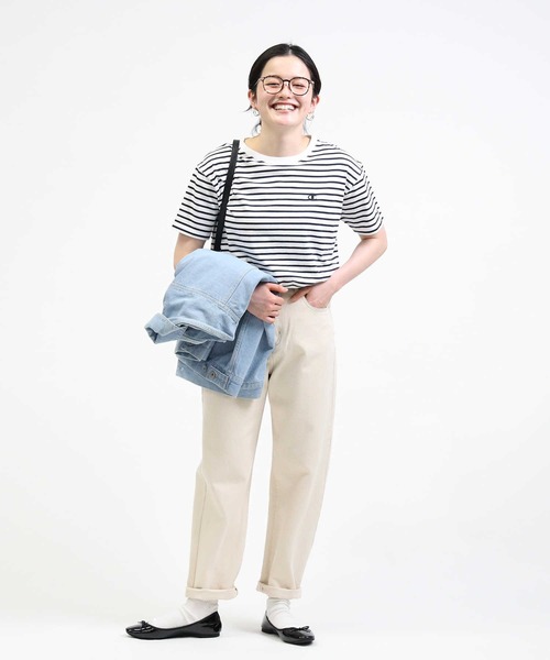 tシャツ 「WEB限定」Champion ボーダー Tシャツ レディース Champion チャンピオン ボーダーTシャツ(ネイビー): 通常