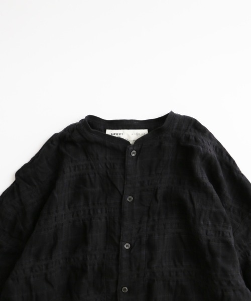 ブラウス シャツ HARVESTY/ハーベスティー COTTON/WOOL SHRUNK PLAID ATELIER ROBEコットン/ウールシュリン HARVESTY ブラウス シャツ HARVESTY/ハーベスティー COTTON/WOOL