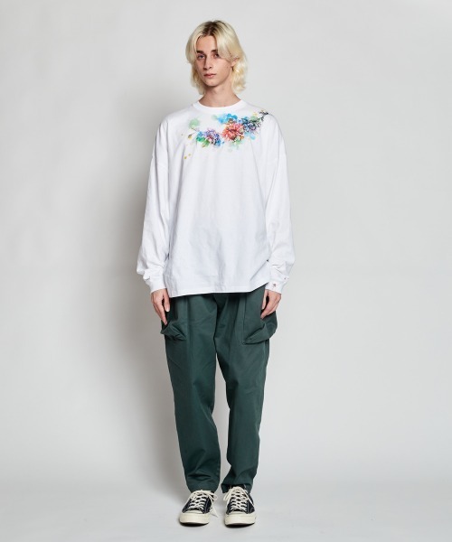 パンツ hyacyn PANTS CARGO SEVAR ROF WHITE DIRTY ラスト1点】HYACYN / PANTS SEVAR ROF / WHITE DIRTY |