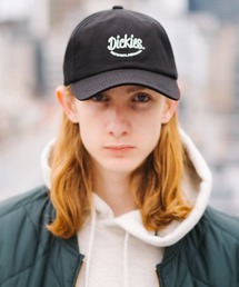 Dickies ブラック キャップ SKATEBOARD刺繍 Dickies キャップ 帽子 「Dickies」ロゴ刺繍 LOWキャップ メンズ