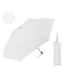 COKAGE + 折りたたみ傘 3段　50cm 晴雨兼用 ベージュ×ホワイト COKAGE+ 晴雨兼用 日傘 長傘 完全遮光 uvカット 折りたたみ傘 形状記憶