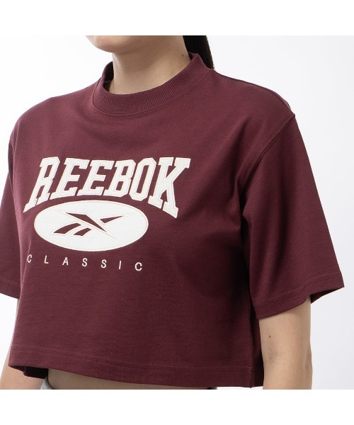 【REEBOK】◆モノグラム ロゴ クロップド Tシャツ◆【送料無料】 Reebok tシャツ ビッグロゴ クロップド Tシャツ / CL AE BIG