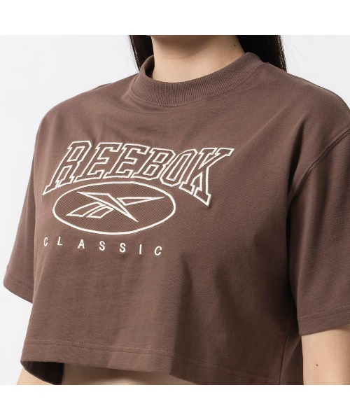 【REEBOK】◆モノグラム ロゴ クロップド Tシャツ◆【送料無料】 Reebok tシャツ ビッグロゴ クロップド Tシャツ / CL AE BIG