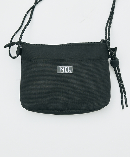 MEI ショルダーバッグ 「MEI / メイ」ロゴ刺繍 ドローコード