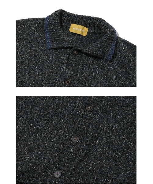 カーディガン A'GEM/9 × .kom「MAIN BOOTH/メインブース」Foggy Crop Cardigan/フォギークロップ カーディガン A'GEM/9 × .kom『MAIN BOOTH/メインブース』Foggy Crop Cardigan