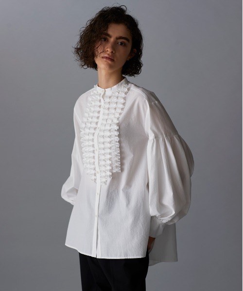 tシャツ modern tuck frill washer blouse レディース Marilyn Moon tシャツ modern tuck frill washer blouse