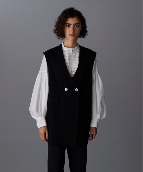 tシャツ modern tuck frill washer blouse レディース Marilyn Moon tシャツ modern tuck frill washer blouse