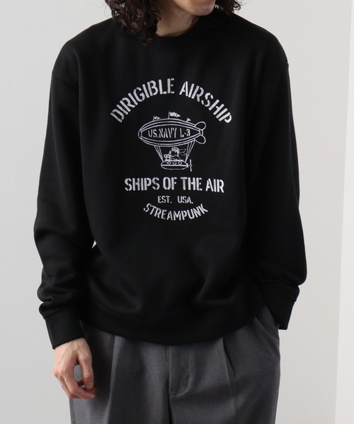 ESSAY スウェット ESSAY NEW WAVE SWEAT Black×Navy - BISHOOL,Edwina Horl,My