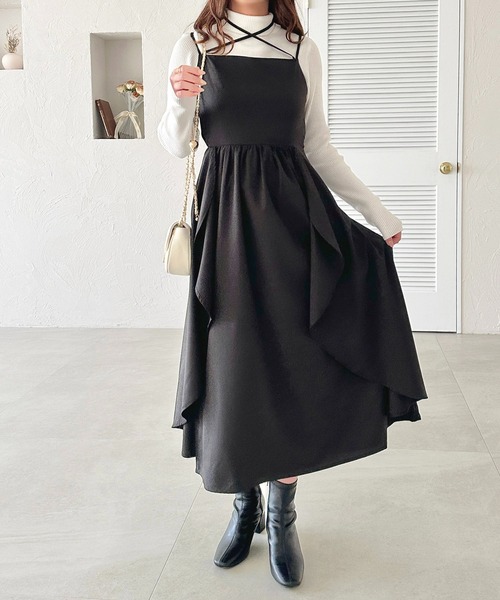 apres jour(アプレジュール) ワンピース バッククロスキャミ apres jour(アプレジュール) ワンピース バッククロスキャミ