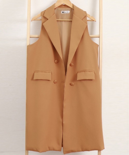 miniministore ベスト ジレ ロングジレ レディース ロングベスト
