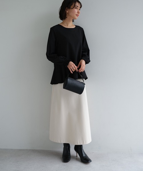 evernavy ブラウス シャツ ペプラムブラウス レディース : ZOZOTOWN