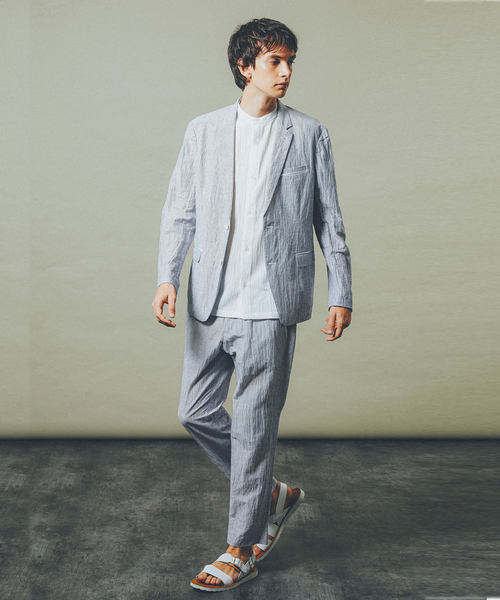 5351 POUR LES HOMMES スラックス 「セットアップ対応」コットン