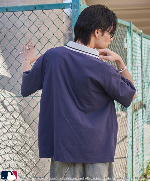 MLB tシャツ PUBLUX/パブリュクス 別注 スキッパーカットソー