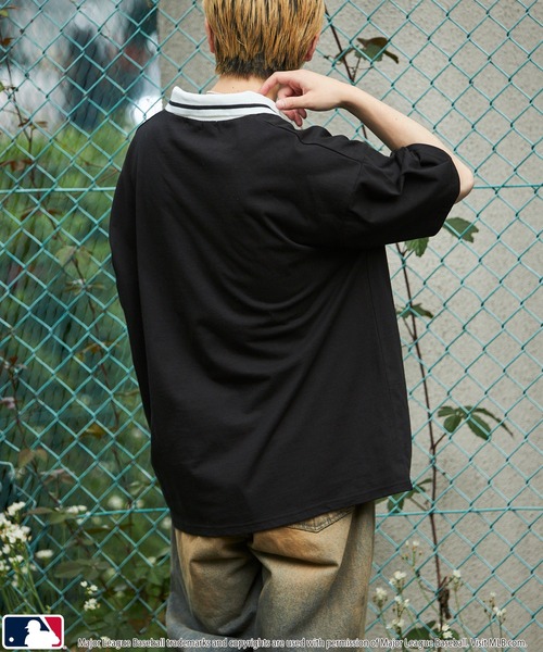 MLB tシャツ PUBLUX/パブリュクス 別注 スキッパーカットソー