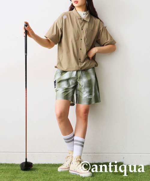 antiqua（アンティカ） ハーフパンツ パンツ 短パン 「STCH」チェック