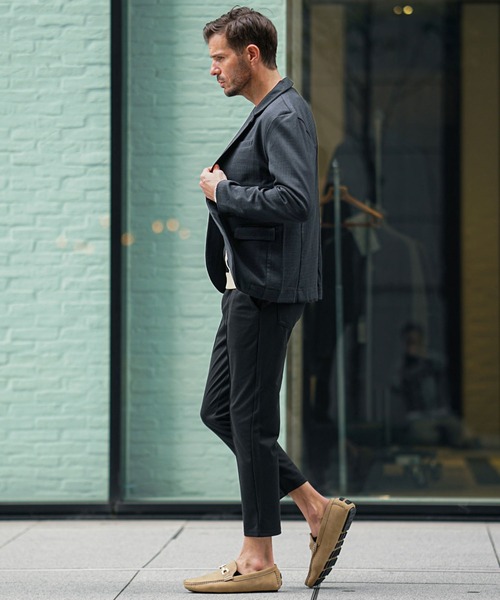 OBSIDIAN テーパードパンツ ブラック S SOMEDIFF（サムディフ） スラックス 「SOMEDIFF」センタープレス