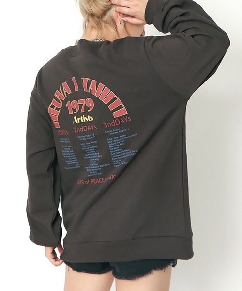 tシャツ テキストエンブロ裏毛プルオーバー レディース tシャツ 裏毛1979プルオーバー レディース : ZOZOTOWN Yahoo