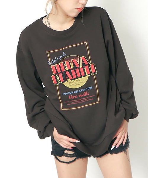 tシャツ テキストエンブロ裏毛プルオーバー レディース tシャツ 裏毛1979プルオーバー レディース : ZOZOTOWN Yahoo