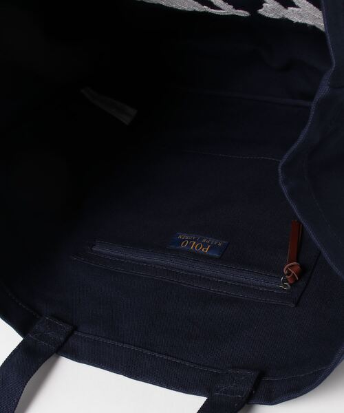POLO RALPH LAUREN エンブロイダリー キャンバス トート POLO RALPH LAUREN トートバッグ エンブロイダリー キャンバス