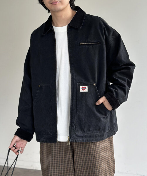 CPCM（シーピーシーエム） ブルゾン アウター 襟コーデュロイジップ