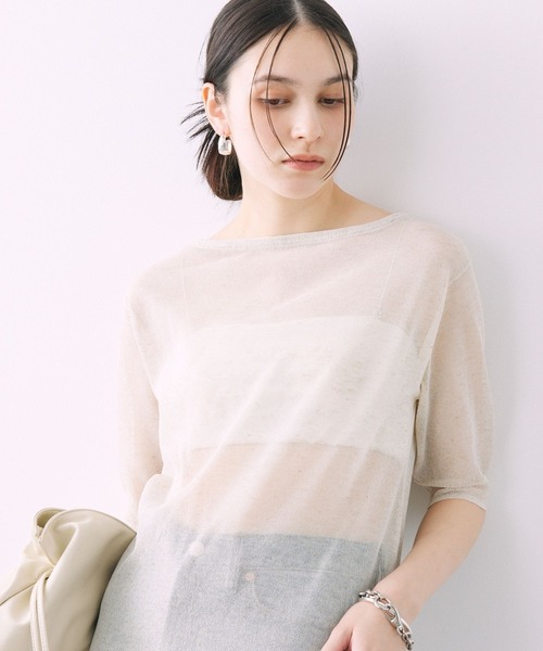 BABYLONE」 ニットワンピース フリー アイボリー レディース 