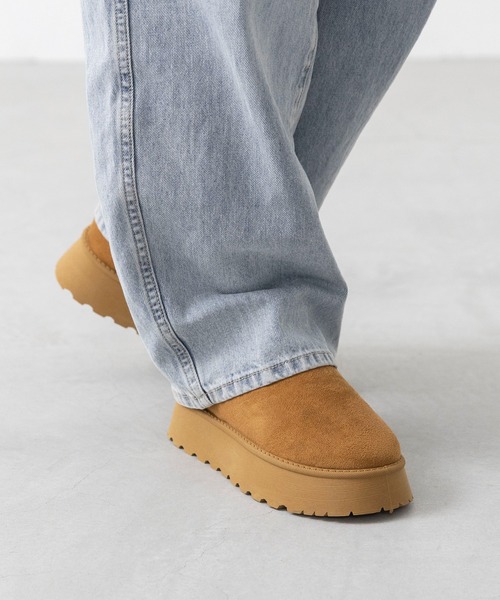 menue（メヌエ） ブーツ 厚底ムートンブーツ レディース : ZOZOTOWN