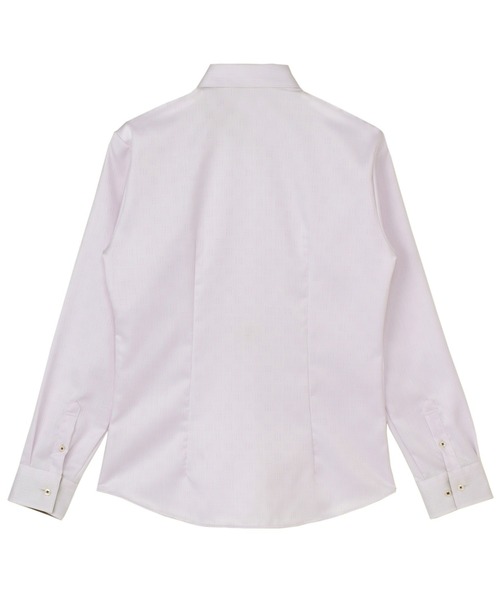 フォーマル ブラウス シャツ 超形態安定ノーアイロン ワイド 長袖ビジネスワイシャツ レディース | BRICK HOUSE by TOKYO SHIRT | 04