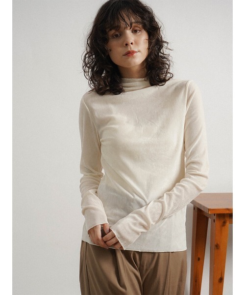 tシャツ Mellow velour top レディース