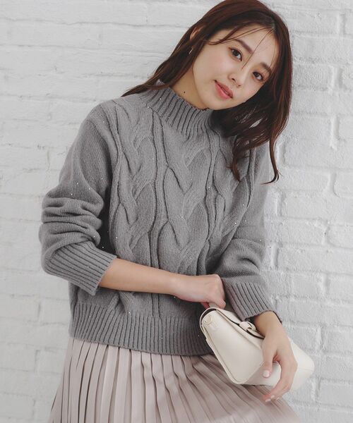 index(インデックス) ニット セーター 「美人百花掲載」スパンコール index(インデックス) ニット セーター 「美人百花掲載」スパンコール