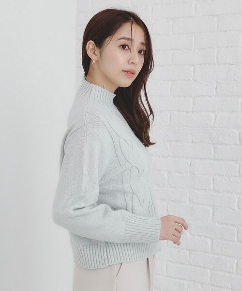 index（インデックス） ニット セーター 「美人百花掲載」スパンコール