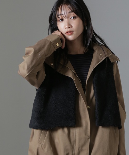 NANO universe（ナノ・ユニバース） ベスト ジレ ライトボアクロップド