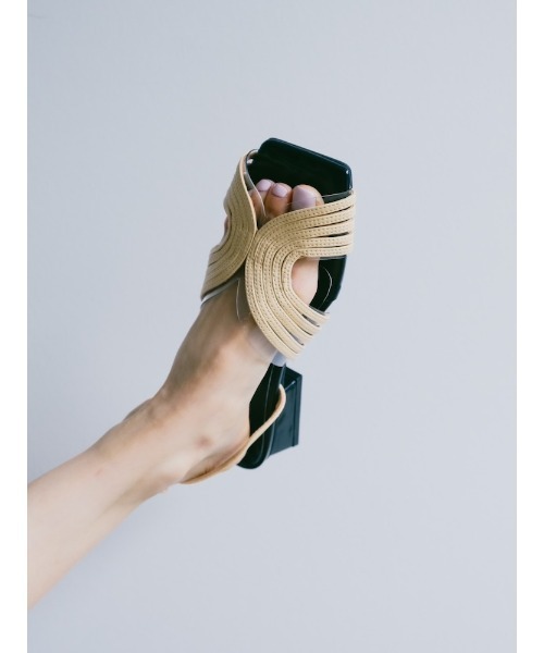 スパークル・ラインサンダル LINE SHARK SOLE SANDAL-ラインシャークソールサンダル-CFCL