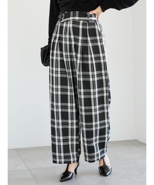 ☆美品☆ AMERI アシンメトリーベルト付パンツ 8051 アメリカンホリック AMERICAN HOLIC 【WEB限定・小柄女性向け