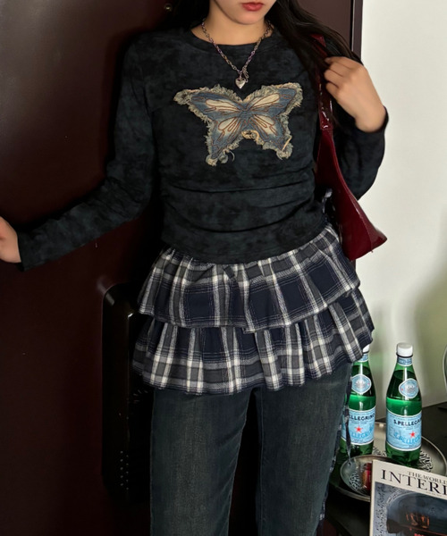 tシャツ 「Good Riddance」ヴィンテージ グランジ バタフライ タイダイ