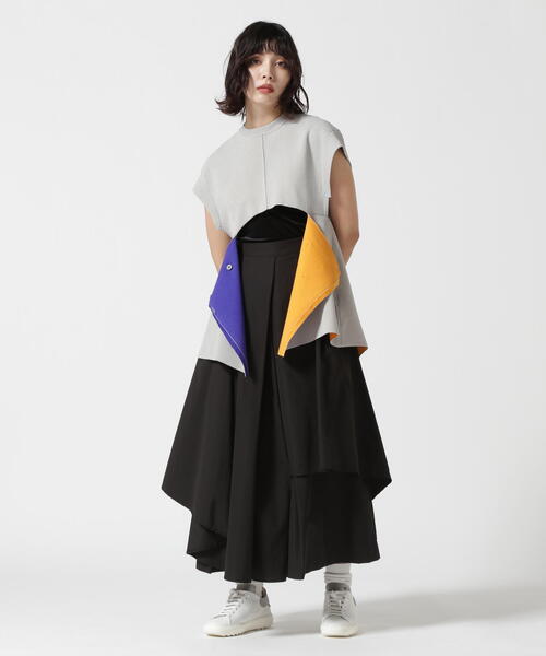 UN3D. パンツ UN3D./アンスリード/ASYMME LAYERED PT/アシンメ